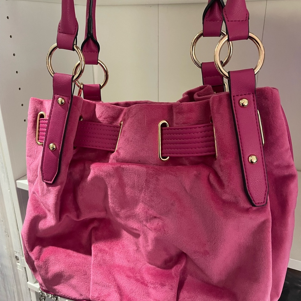 Hot Pink Juicy Couture Bucket Bag - Picture 3 of 5